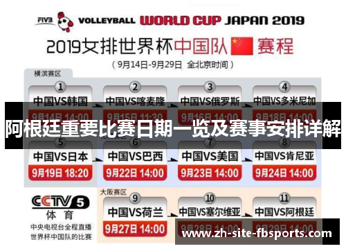 阿根廷重要比赛日期一览及赛事安排详解