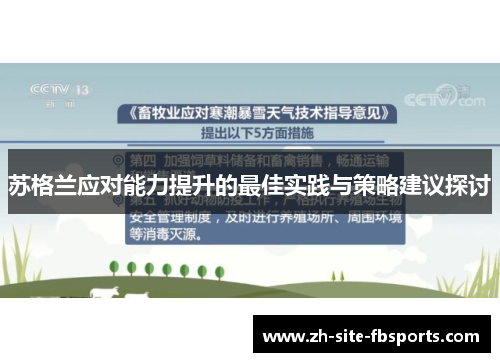 苏格兰应对能力提升的最佳实践与策略建议探讨